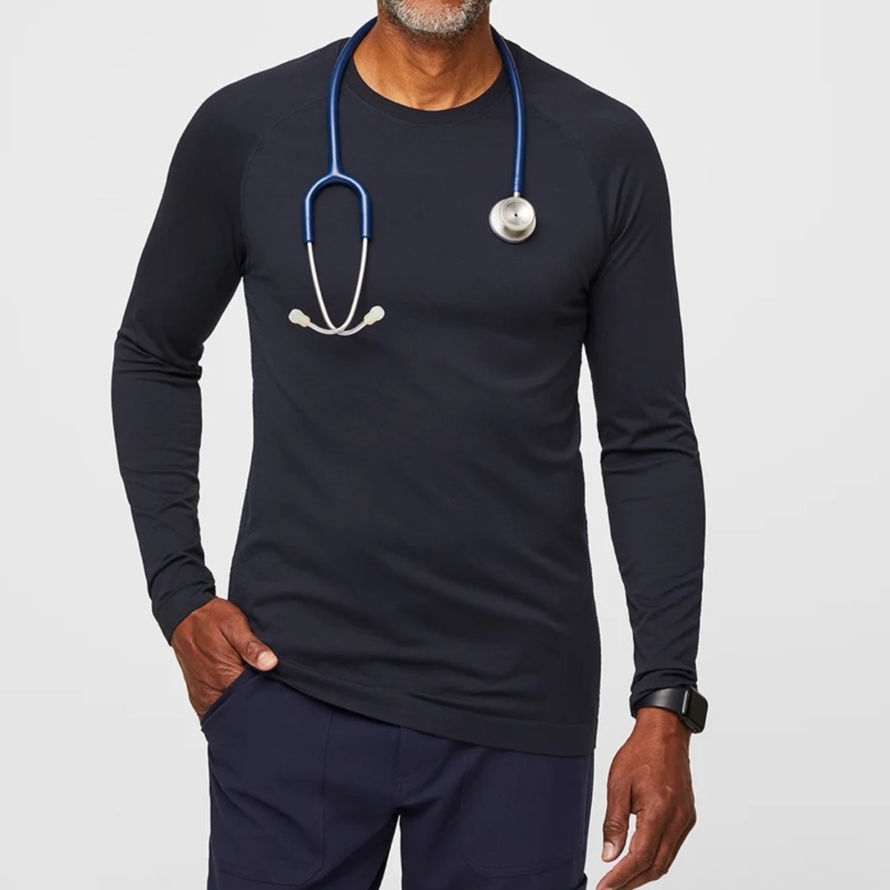 Figs Athletic Navy Blue Long Sleeve Mens M